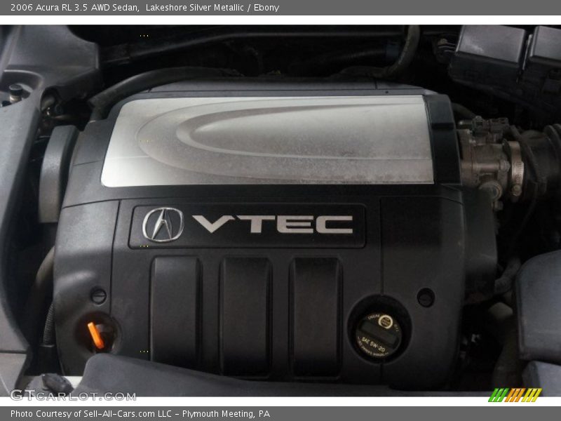 Lakeshore Silver Metallic / Ebony 2006 Acura RL 3.5 AWD Sedan