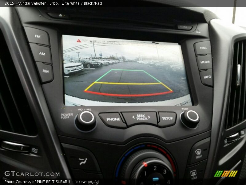 Elite White / Black/Red 2015 Hyundai Veloster Turbo