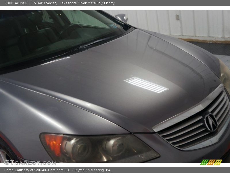 Lakeshore Silver Metallic / Ebony 2006 Acura RL 3.5 AWD Sedan