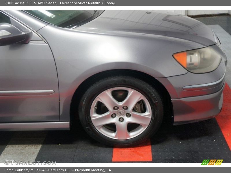 Lakeshore Silver Metallic / Ebony 2006 Acura RL 3.5 AWD Sedan