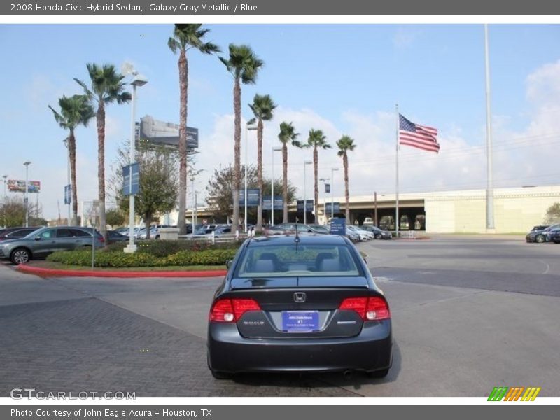 Galaxy Gray Metallic / Blue 2008 Honda Civic Hybrid Sedan
