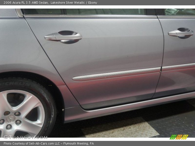Lakeshore Silver Metallic / Ebony 2006 Acura RL 3.5 AWD Sedan