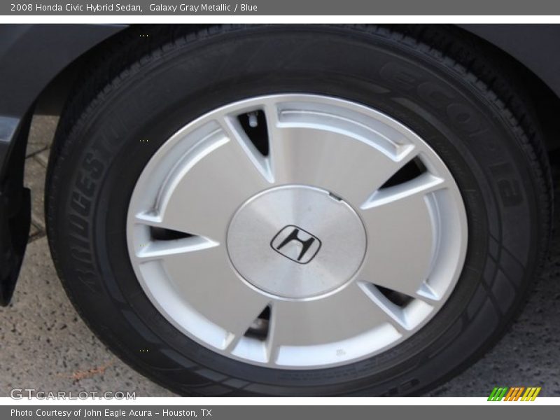 Galaxy Gray Metallic / Blue 2008 Honda Civic Hybrid Sedan