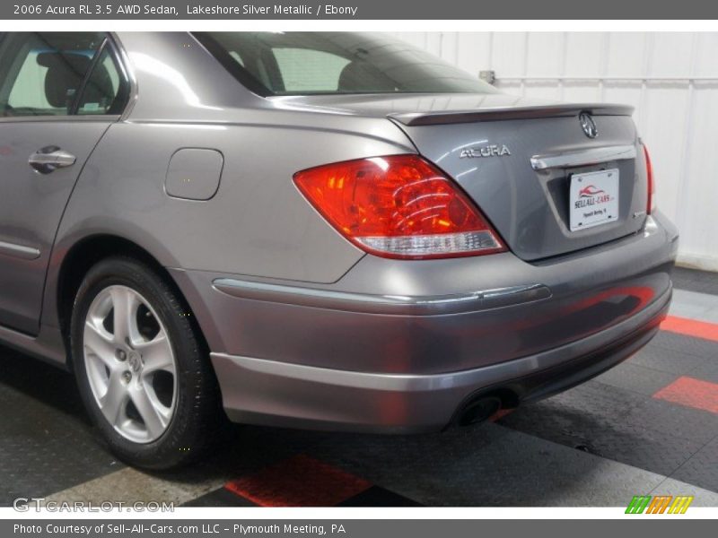 Lakeshore Silver Metallic / Ebony 2006 Acura RL 3.5 AWD Sedan