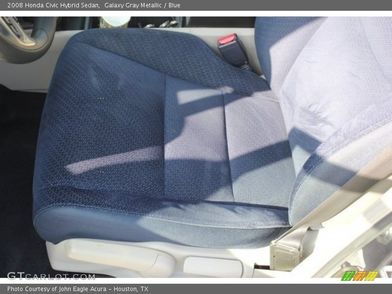 Galaxy Gray Metallic / Blue 2008 Honda Civic Hybrid Sedan