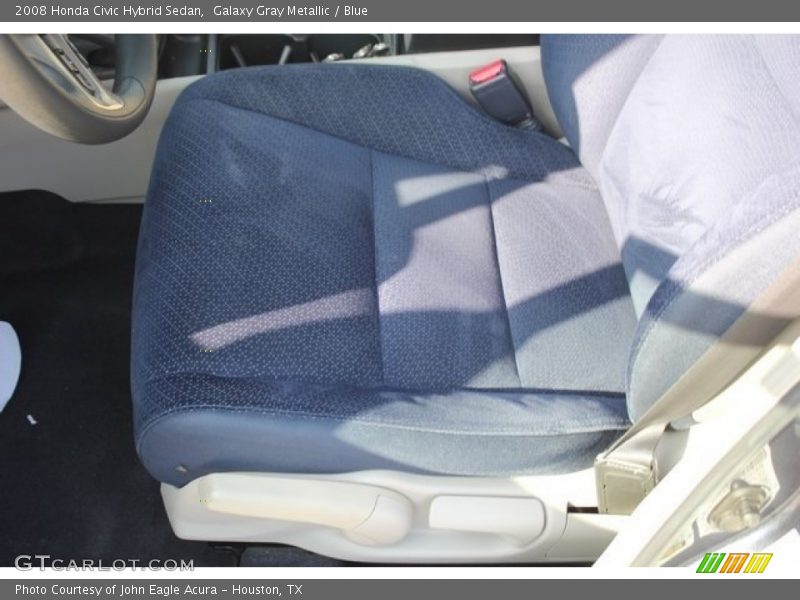 Galaxy Gray Metallic / Blue 2008 Honda Civic Hybrid Sedan