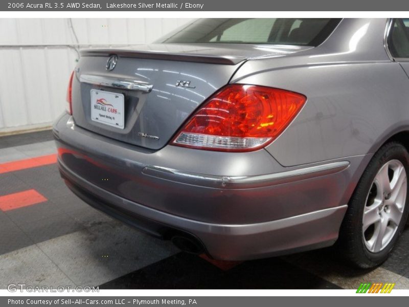 Lakeshore Silver Metallic / Ebony 2006 Acura RL 3.5 AWD Sedan