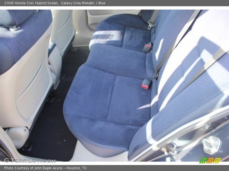 Galaxy Gray Metallic / Blue 2008 Honda Civic Hybrid Sedan
