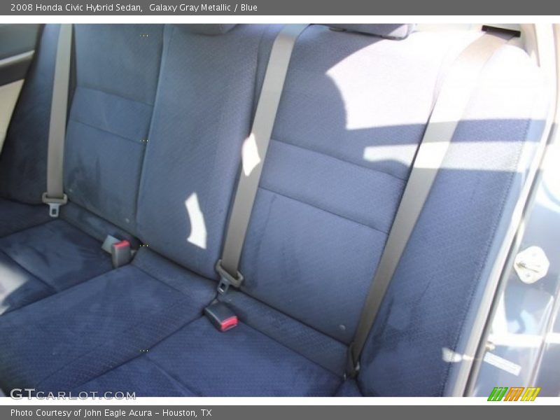 Galaxy Gray Metallic / Blue 2008 Honda Civic Hybrid Sedan