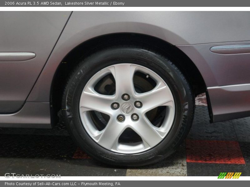 Lakeshore Silver Metallic / Ebony 2006 Acura RL 3.5 AWD Sedan