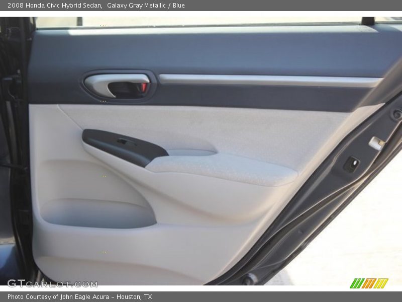 Galaxy Gray Metallic / Blue 2008 Honda Civic Hybrid Sedan