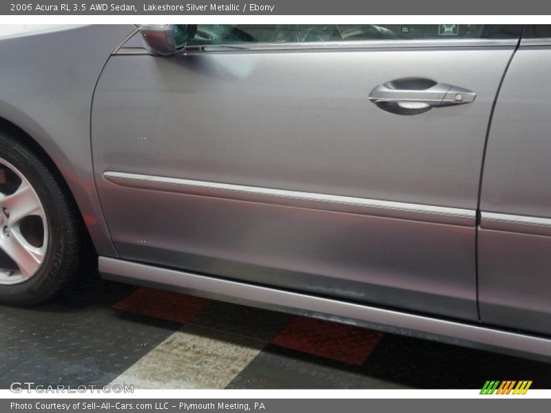 Lakeshore Silver Metallic / Ebony 2006 Acura RL 3.5 AWD Sedan