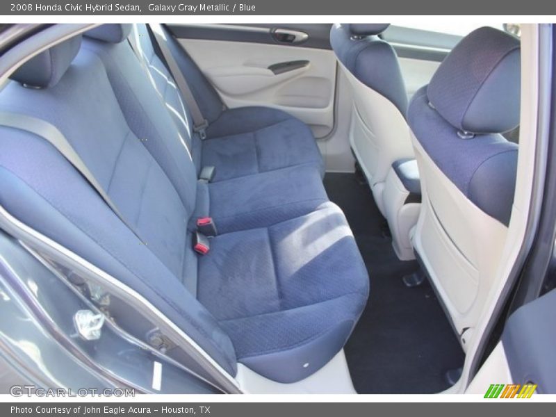 Galaxy Gray Metallic / Blue 2008 Honda Civic Hybrid Sedan