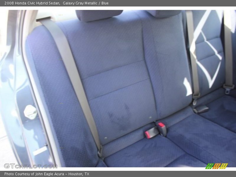 Galaxy Gray Metallic / Blue 2008 Honda Civic Hybrid Sedan