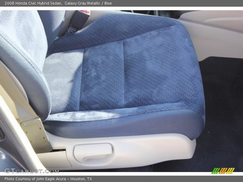Galaxy Gray Metallic / Blue 2008 Honda Civic Hybrid Sedan