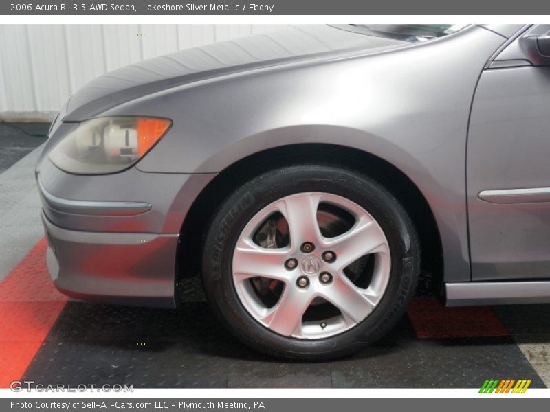 Lakeshore Silver Metallic / Ebony 2006 Acura RL 3.5 AWD Sedan