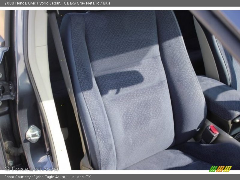 Galaxy Gray Metallic / Blue 2008 Honda Civic Hybrid Sedan