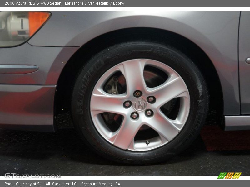 Lakeshore Silver Metallic / Ebony 2006 Acura RL 3.5 AWD Sedan