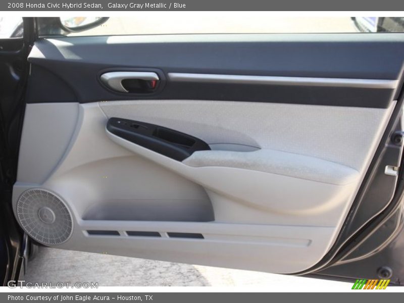 Galaxy Gray Metallic / Blue 2008 Honda Civic Hybrid Sedan