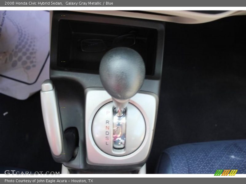Galaxy Gray Metallic / Blue 2008 Honda Civic Hybrid Sedan