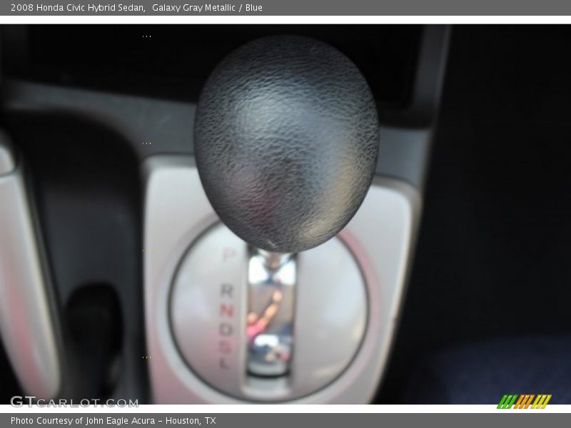 Galaxy Gray Metallic / Blue 2008 Honda Civic Hybrid Sedan