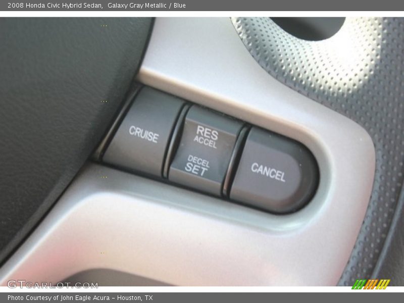 Galaxy Gray Metallic / Blue 2008 Honda Civic Hybrid Sedan