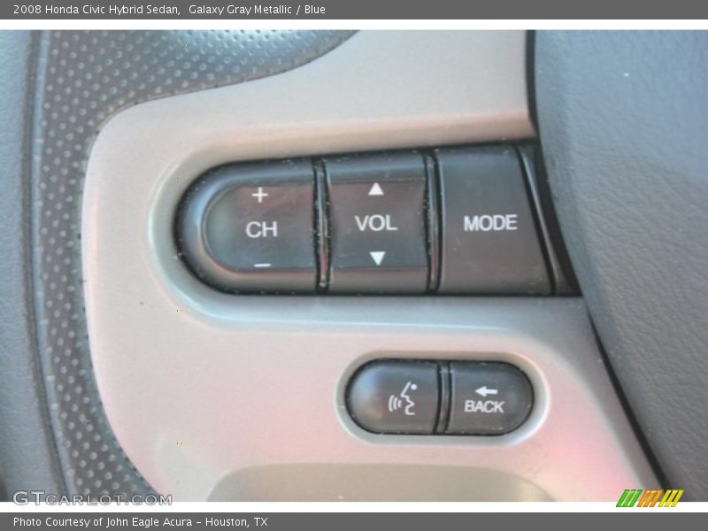 Galaxy Gray Metallic / Blue 2008 Honda Civic Hybrid Sedan