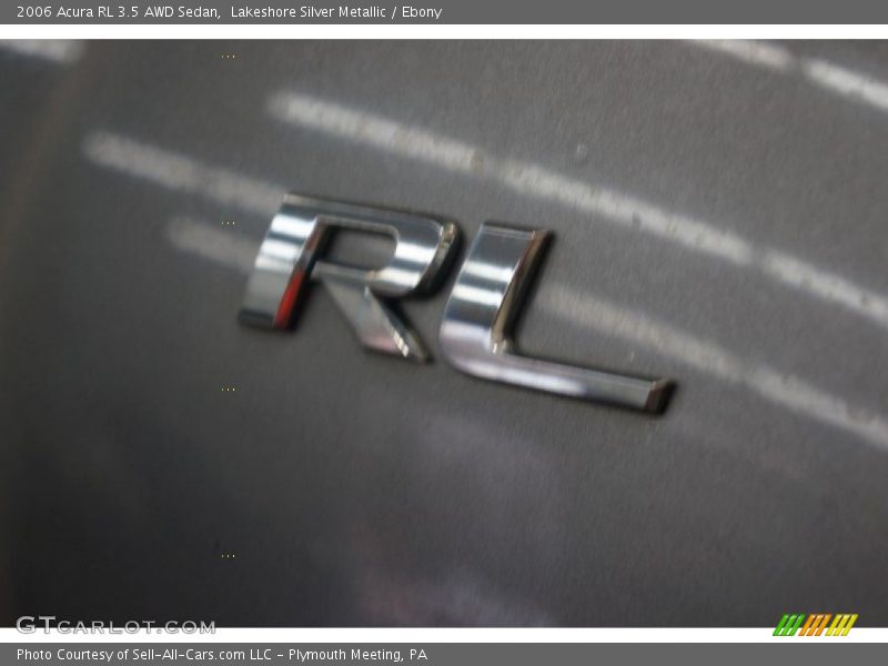 Lakeshore Silver Metallic / Ebony 2006 Acura RL 3.5 AWD Sedan