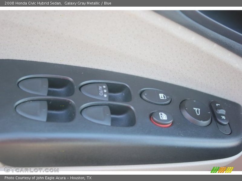Galaxy Gray Metallic / Blue 2008 Honda Civic Hybrid Sedan