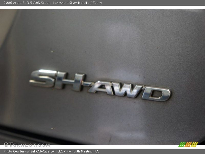 Lakeshore Silver Metallic / Ebony 2006 Acura RL 3.5 AWD Sedan
