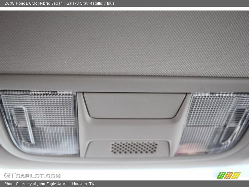 Galaxy Gray Metallic / Blue 2008 Honda Civic Hybrid Sedan