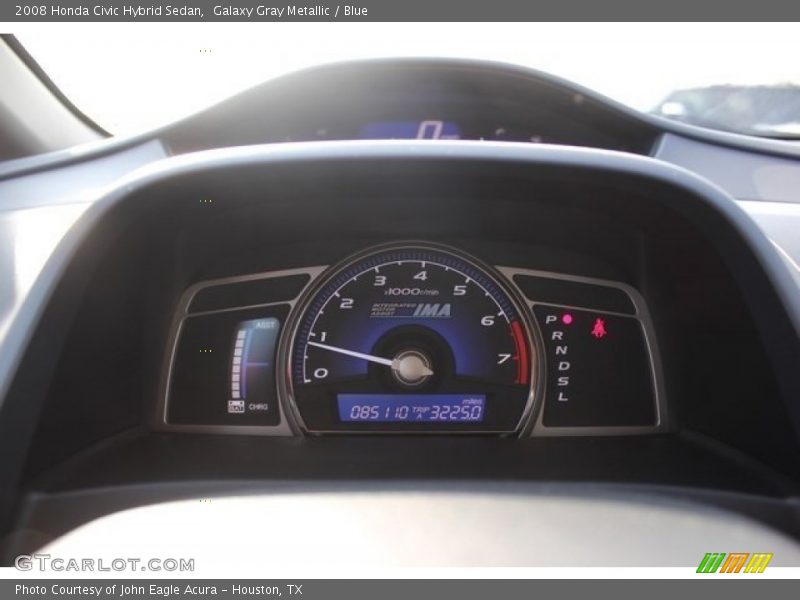 Galaxy Gray Metallic / Blue 2008 Honda Civic Hybrid Sedan