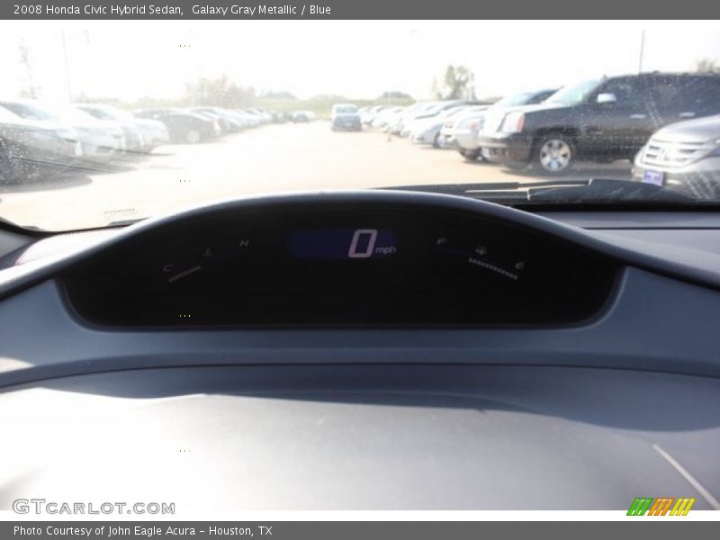 Galaxy Gray Metallic / Blue 2008 Honda Civic Hybrid Sedan