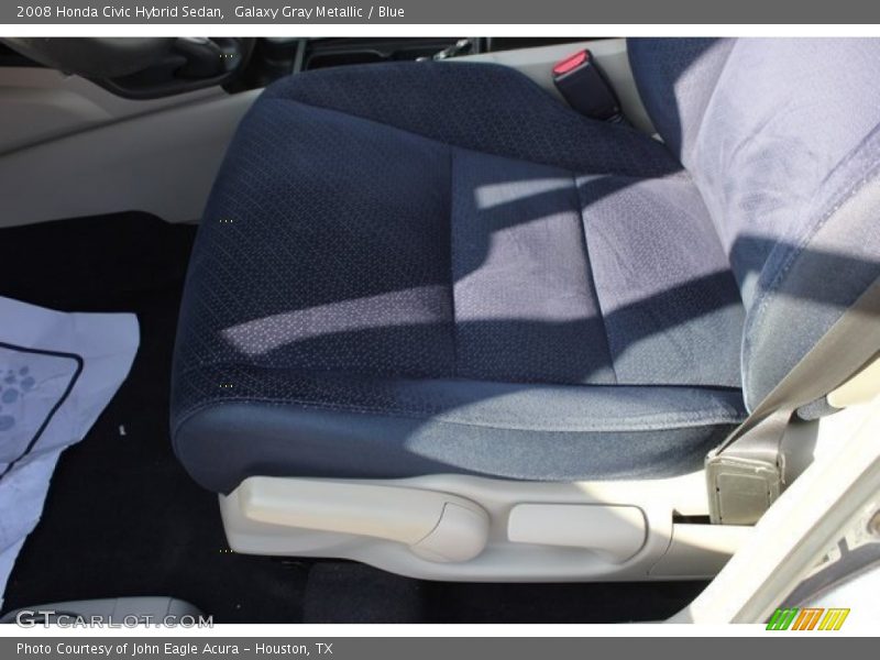 Galaxy Gray Metallic / Blue 2008 Honda Civic Hybrid Sedan
