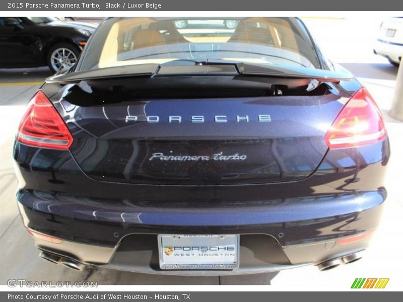 Black / Luxor Beige 2015 Porsche Panamera Turbo