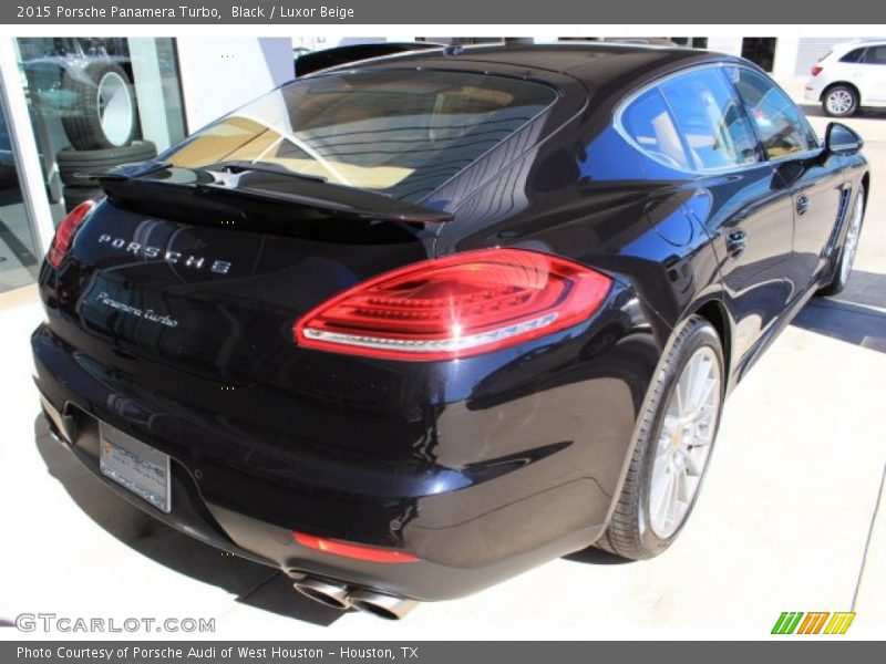 Black / Luxor Beige 2015 Porsche Panamera Turbo