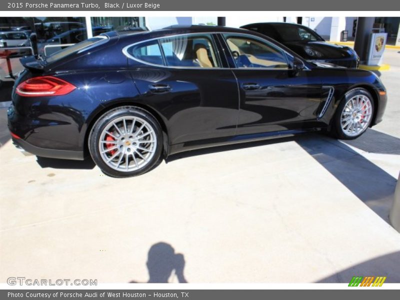 Black / Luxor Beige 2015 Porsche Panamera Turbo