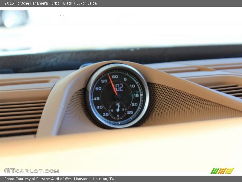 Black / Luxor Beige 2015 Porsche Panamera Turbo
