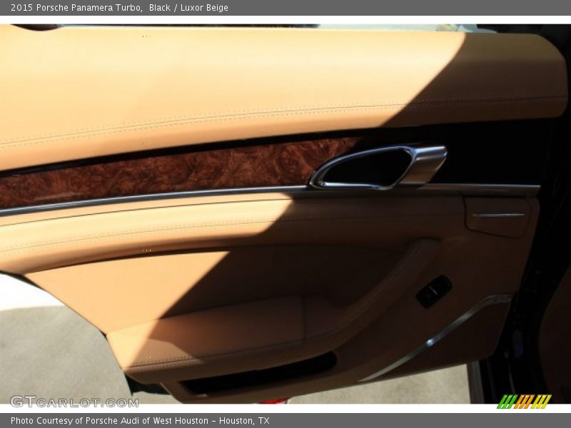 Black / Luxor Beige 2015 Porsche Panamera Turbo