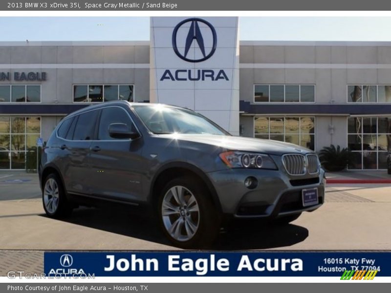 Space Gray Metallic / Sand Beige 2013 BMW X3 xDrive 35i