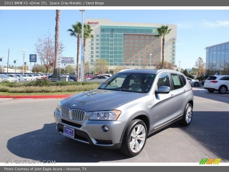 Space Gray Metallic / Sand Beige 2013 BMW X3 xDrive 35i