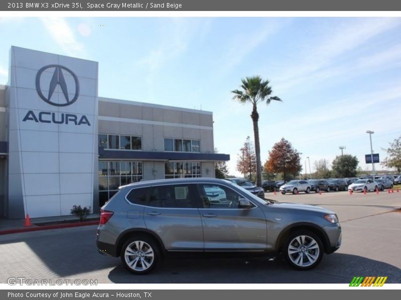Space Gray Metallic / Sand Beige 2013 BMW X3 xDrive 35i
