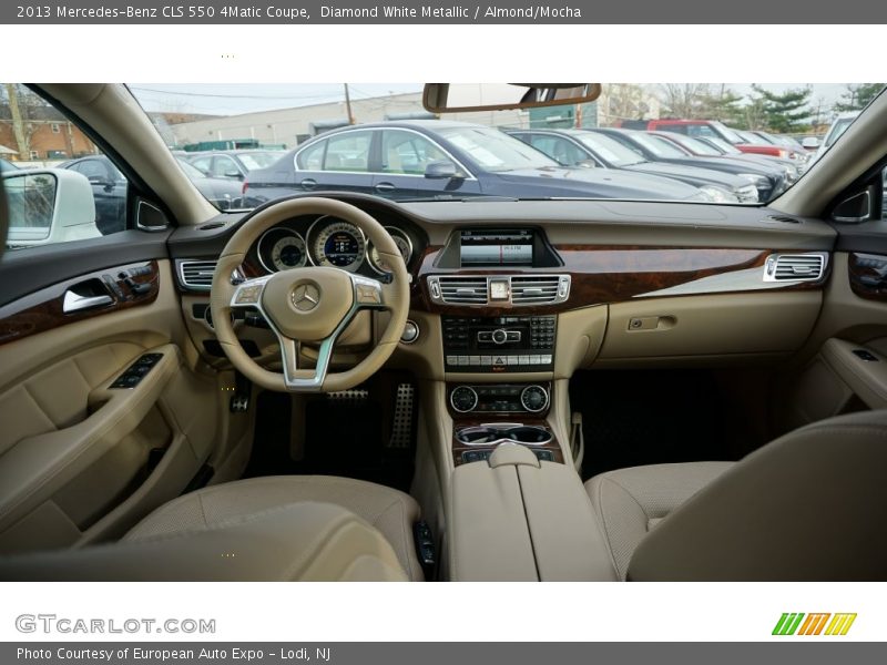 Diamond White Metallic / Almond/Mocha 2013 Mercedes-Benz CLS 550 4Matic Coupe