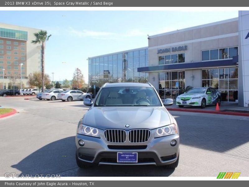 Space Gray Metallic / Sand Beige 2013 BMW X3 xDrive 35i