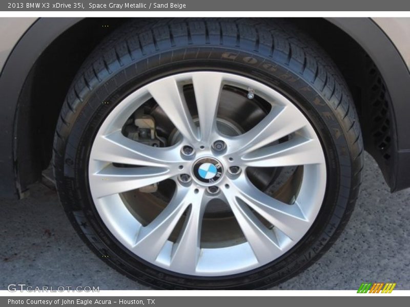 Space Gray Metallic / Sand Beige 2013 BMW X3 xDrive 35i