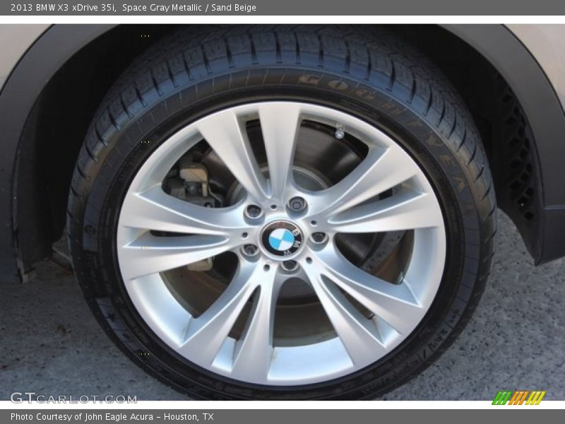 Space Gray Metallic / Sand Beige 2013 BMW X3 xDrive 35i