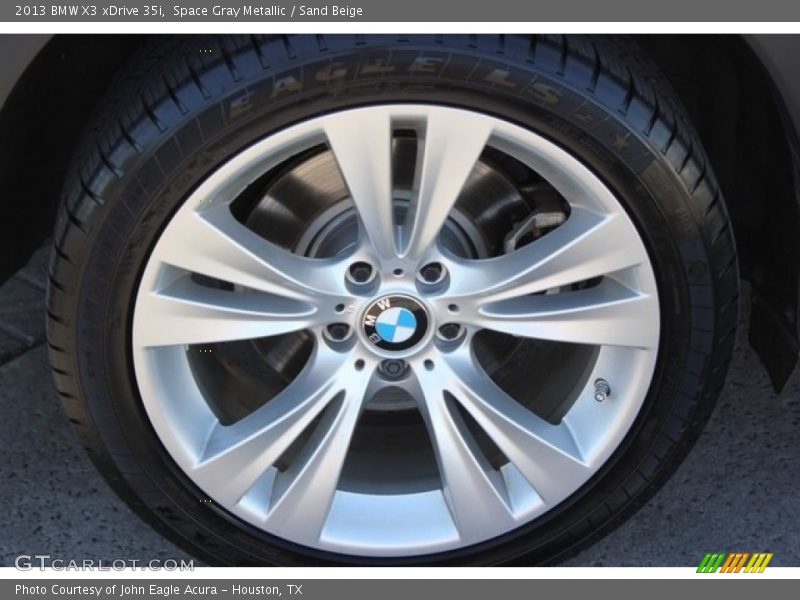 Space Gray Metallic / Sand Beige 2013 BMW X3 xDrive 35i