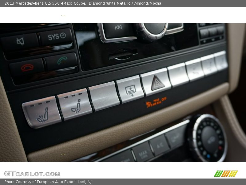 Diamond White Metallic / Almond/Mocha 2013 Mercedes-Benz CLS 550 4Matic Coupe