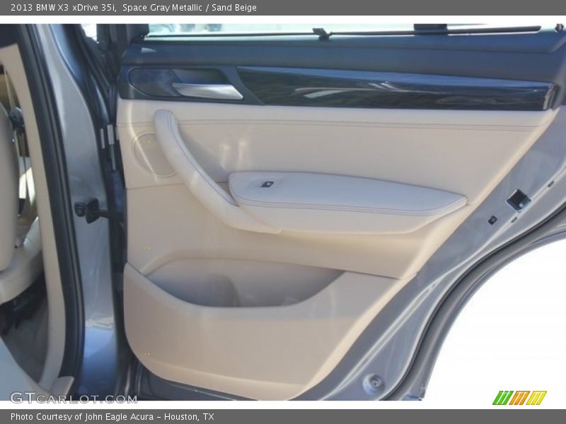 Space Gray Metallic / Sand Beige 2013 BMW X3 xDrive 35i