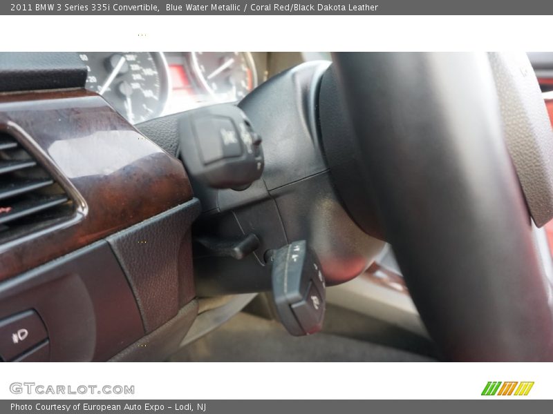 Blue Water Metallic / Coral Red/Black Dakota Leather 2011 BMW 3 Series 335i Convertible